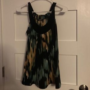 Green and Neutral Patterned Tank top